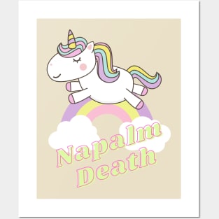 napalm death ll unicorn Posters and Art